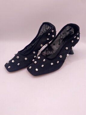 Cult Gaia Womens Winne Pearl Mesh Pumps Heels Sz 38/7.5